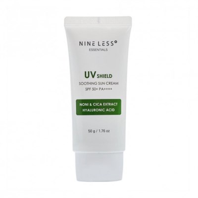 Веганский солнцезащитный крем NINE LESS Essentials UV Shield Soothing Sun Cream SPF 50+ PA++++ 50г 3263 - фото 6866