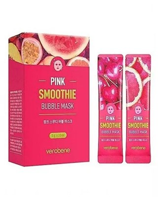 Verobene Пузырьковая маска для лица «розовый смузи» Pink Smoothie Bubble Mask 3289 - фото 6899