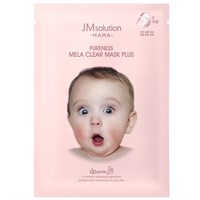 Гипоаллергенная тканевая маска для осветления кожи JMsolution Mama Pureness Mela Clear Mask Plus 3300